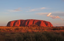Coucher de soleil à Uluru