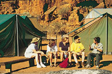 Camping à Kings Canyon, Territoire du Nord, Australie