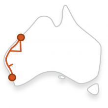 Map: BP10, 10 Day Broome to Perth